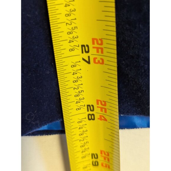 Vintage Reynolds Designs Velvet Blazer Navy W/ Gold Trim Womens Size 9/10 Single - Picture 5 of 6